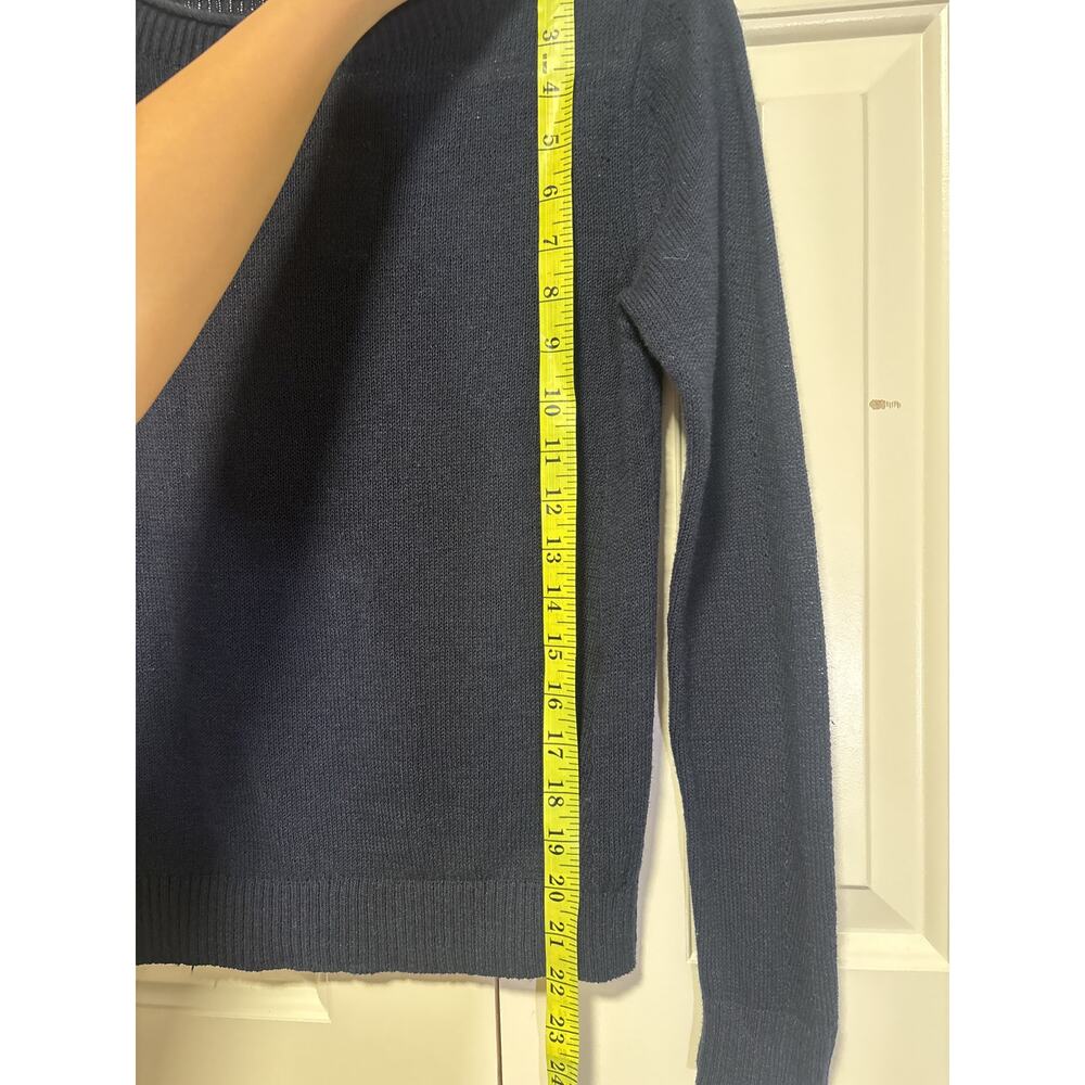 Banana Republic Navy Blue Knit Sweater XS - Picture 4 of 8